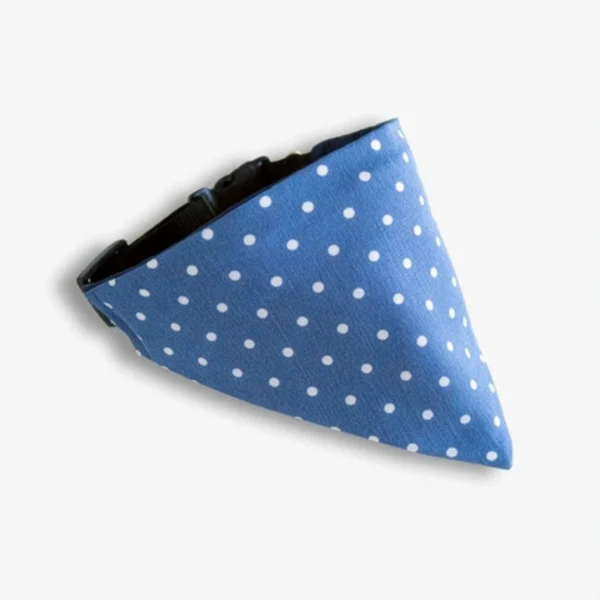 Hundbandana Dots Denim