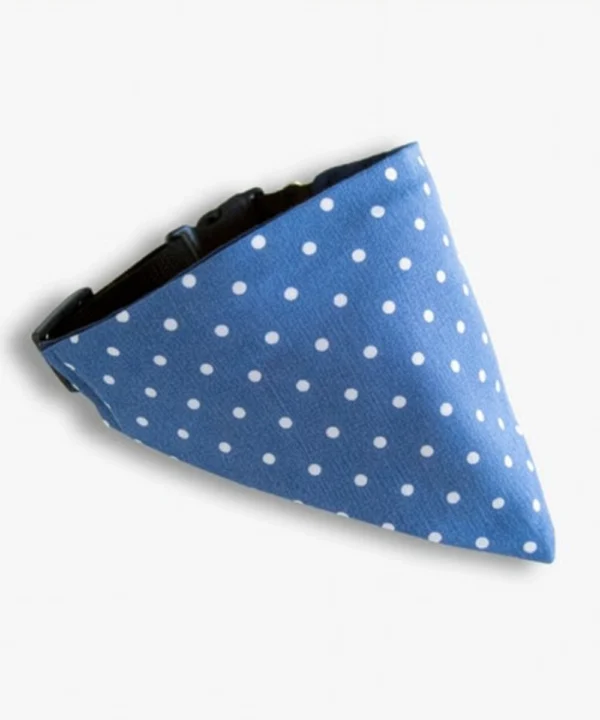 Hundbandana Dots Denim
