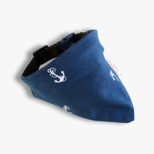 Hundbandana Marine Blue Anchor