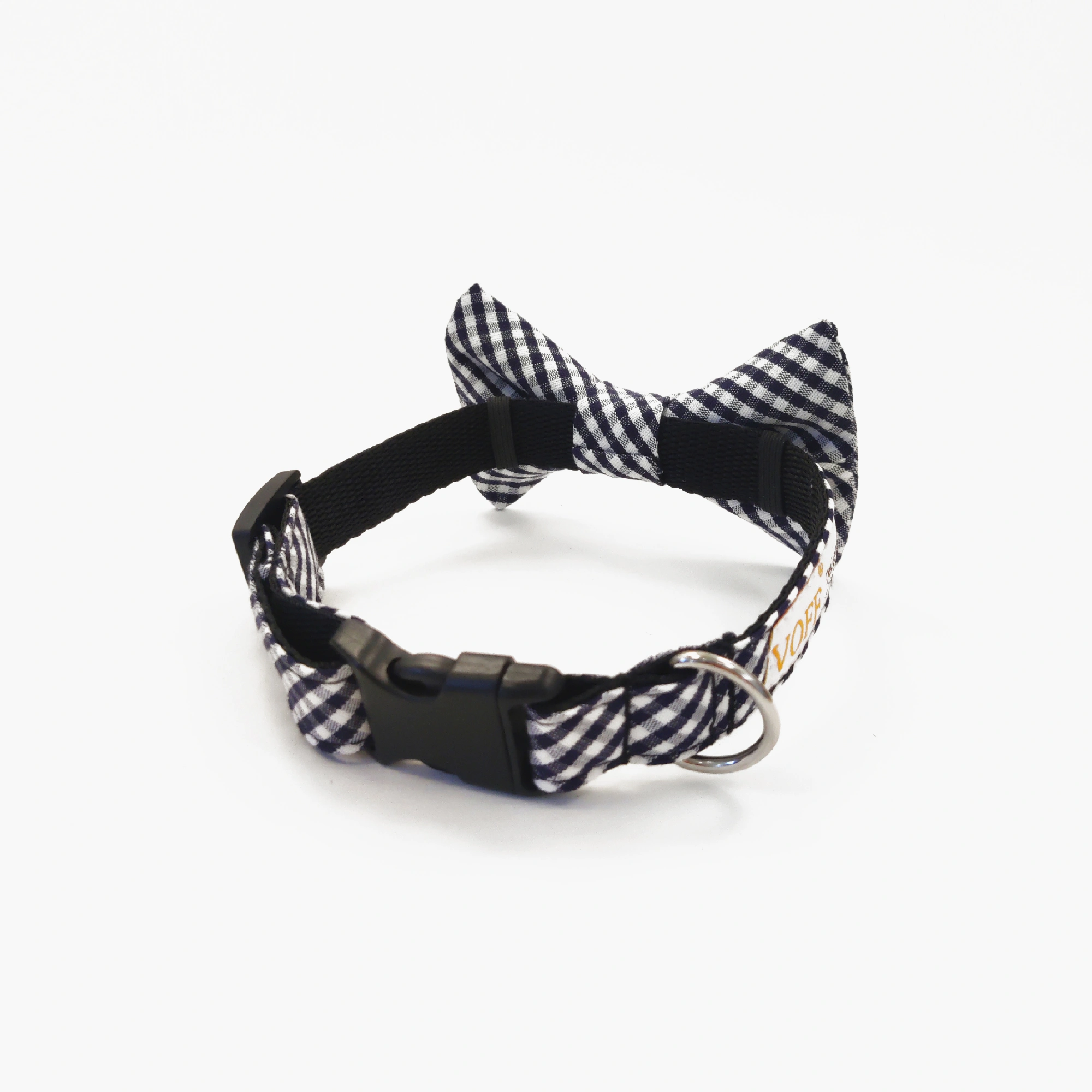 Hundfluga Checked Blue White2 Hundfluga Checked Blue White