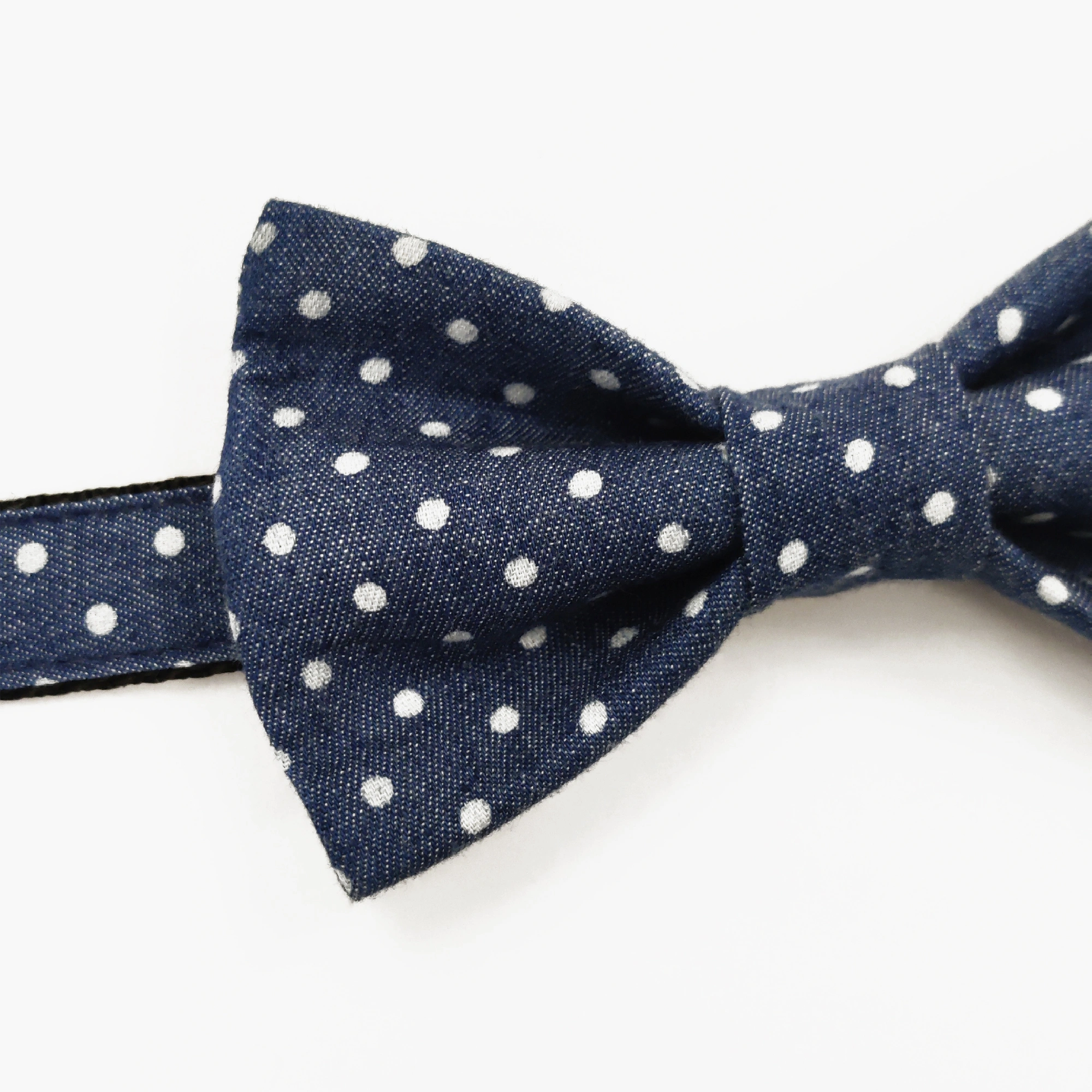 Hundfluga Dots Denim