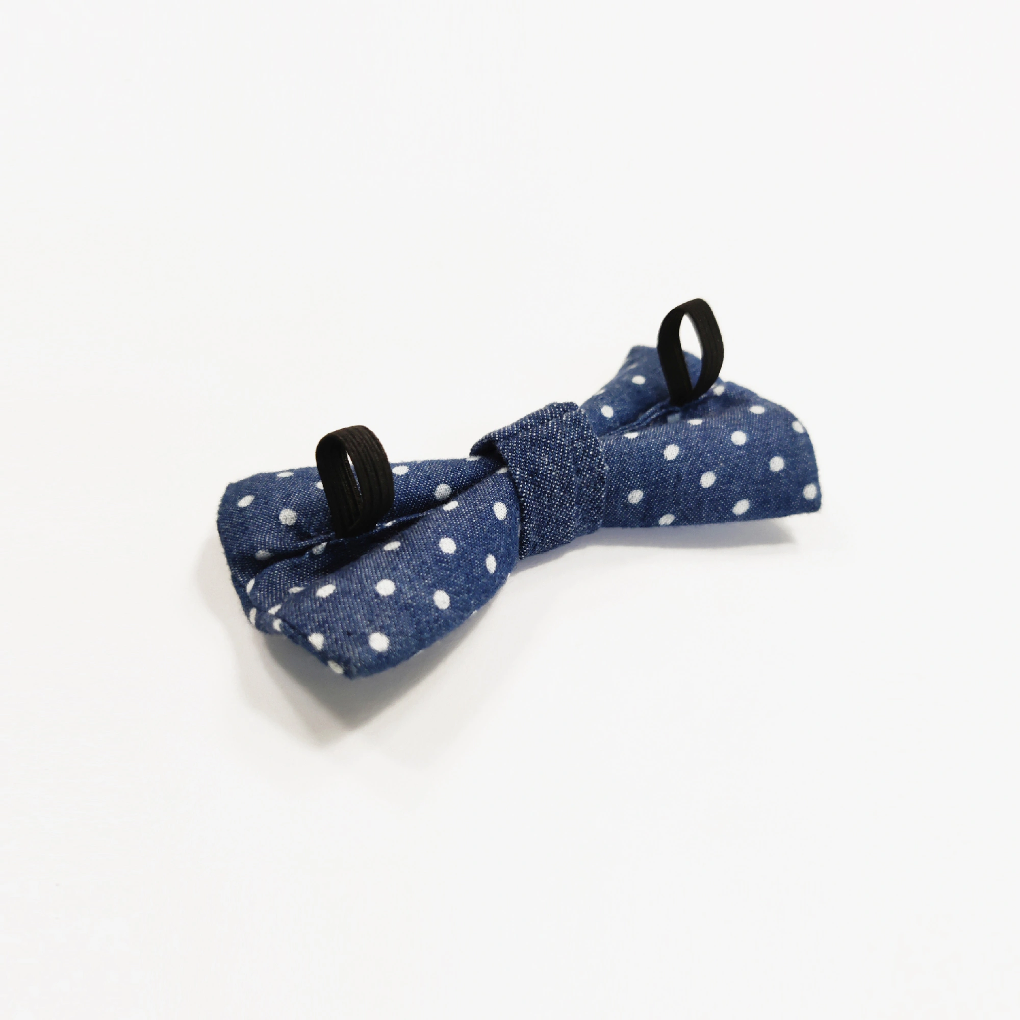 Hundfluga Dots Denim