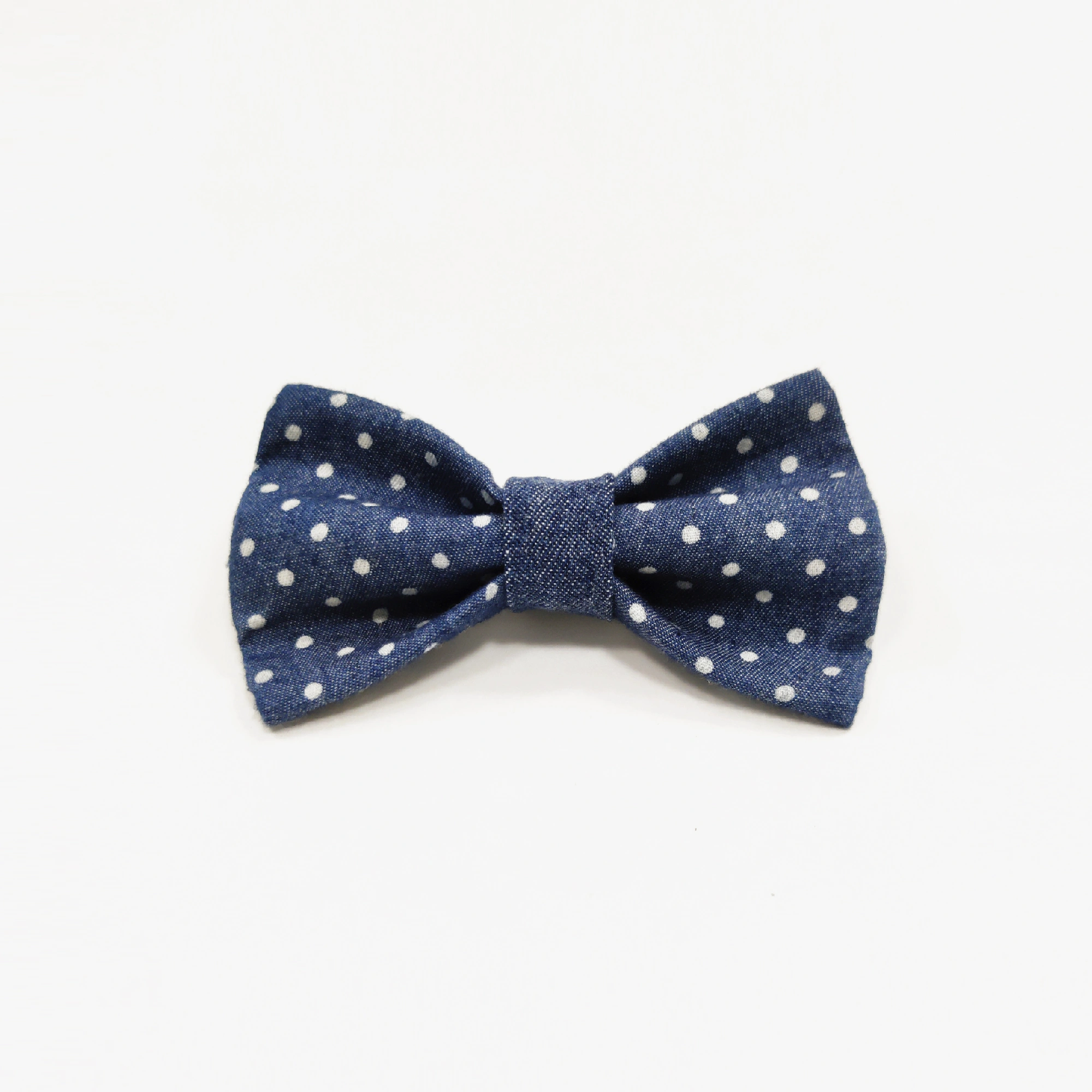 Hundfluga Dots Denim