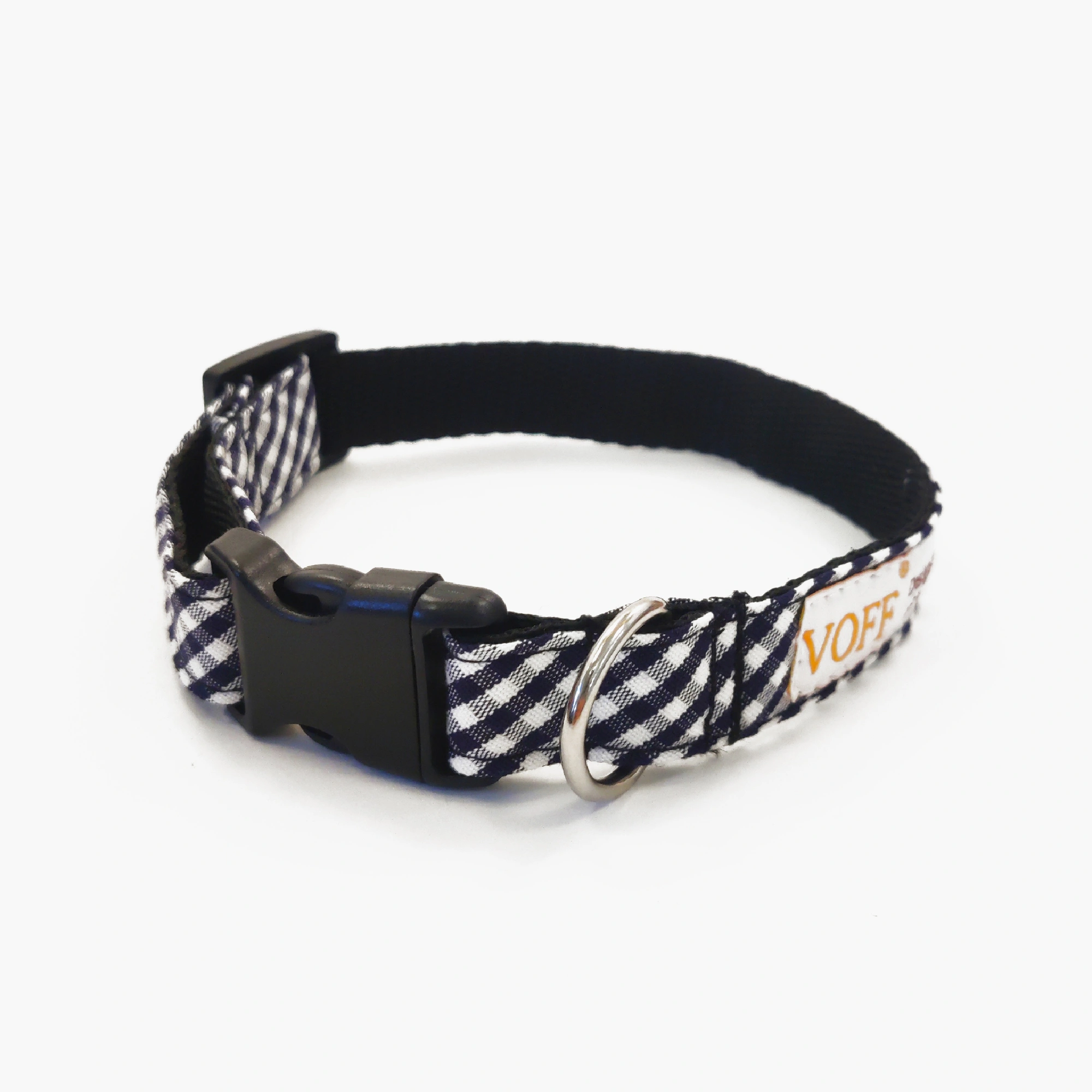 Hundhalsband Checked Blue White2 Hundhalsband Checked Blue White