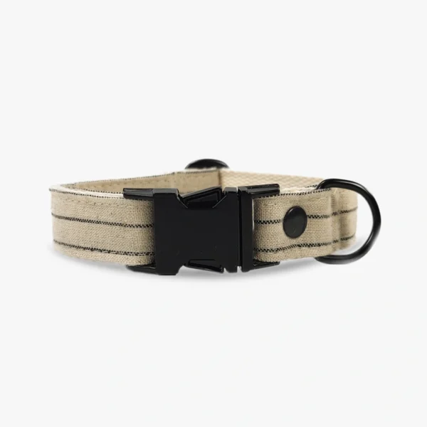 Hundhalsband-Cream-Striped-1 Hundhalsband Cream Striped