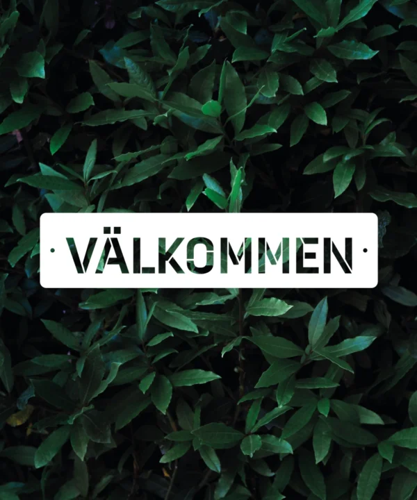 VÄLKOMMEN-270x60mm-v3 Skylt VÄLKOMMEN 270x60mm