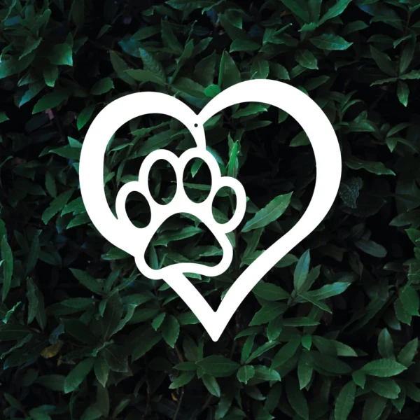 Hundtass-Hjärta-250x250mm Skylt Hundtass Hjärta 250x250mm